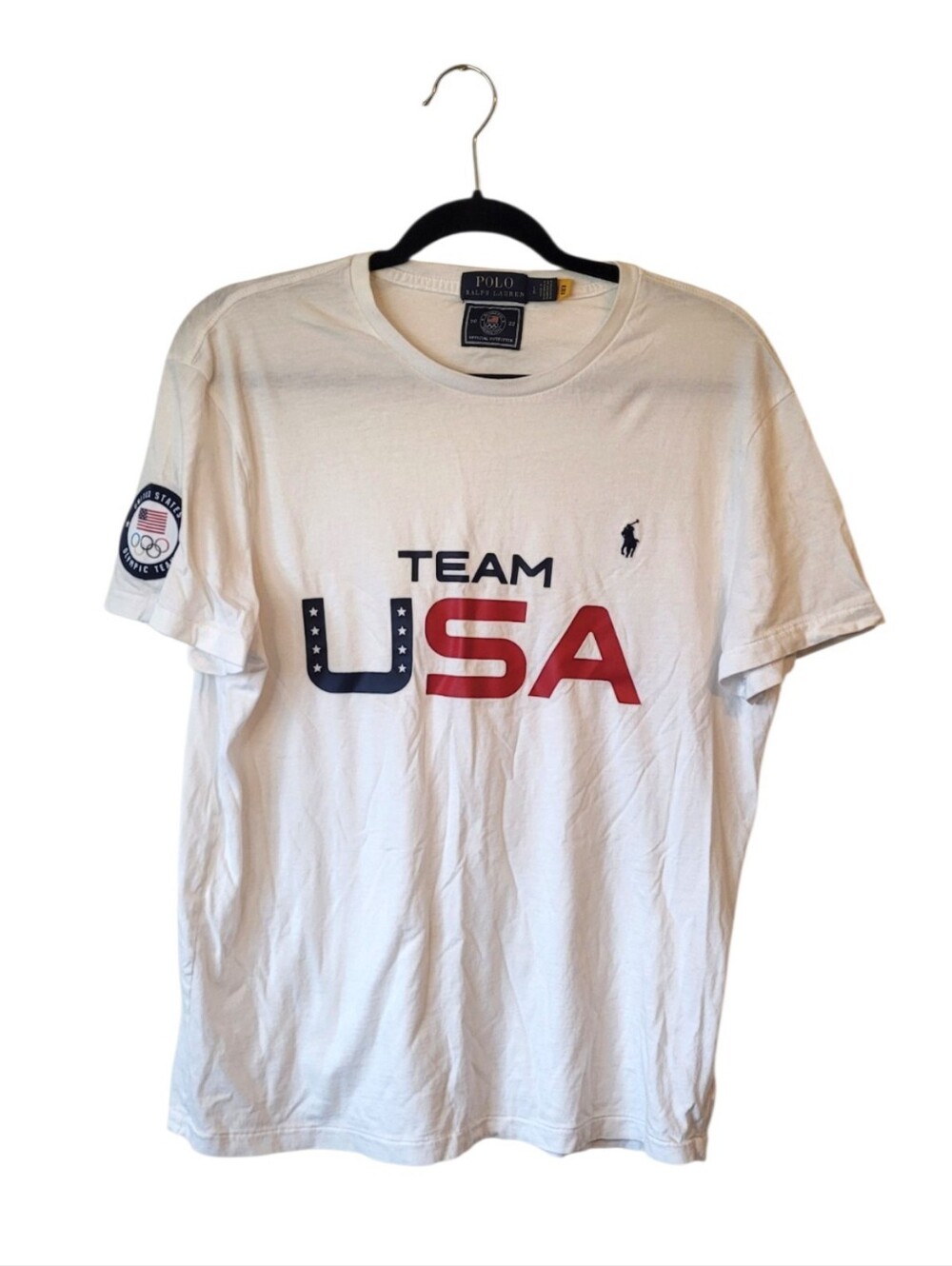 Polo by Ralph Lauren White Team USA Graphic Tee Size L